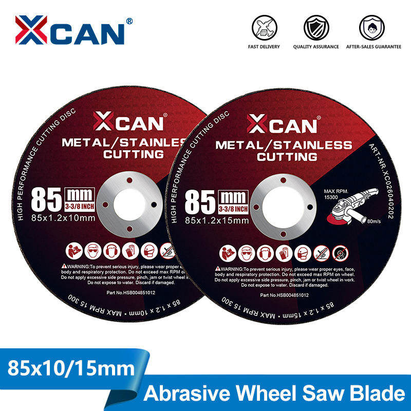Woodworking Resin - XCAN 85 ミリメートルミニ丸鋸刃開口部 10/15 ミリメートル樹脂研削砥石切断ディスク木工鋸刃研磨ツール