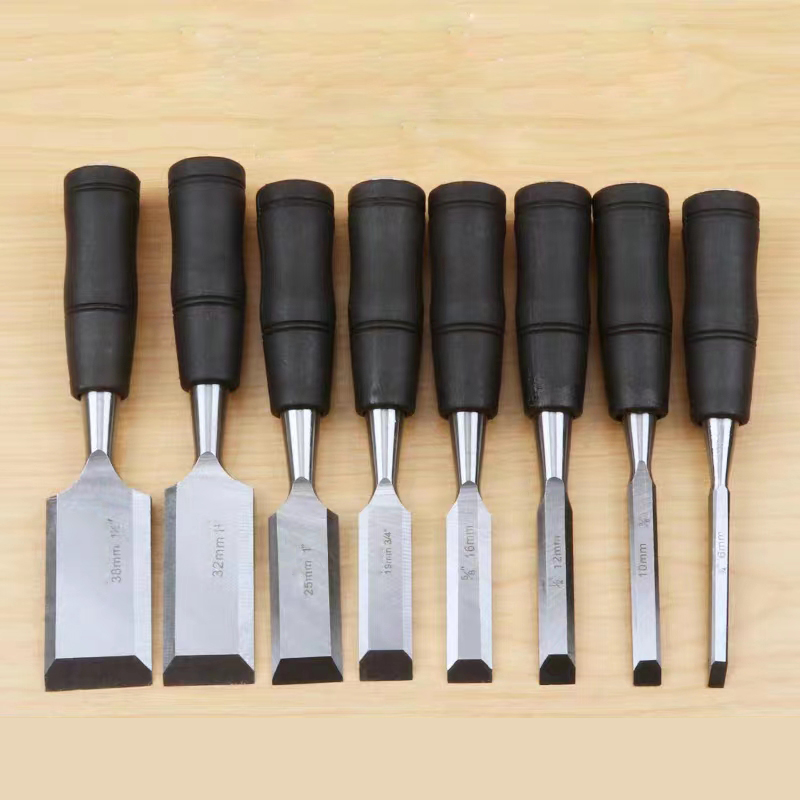 8個の木工用ノミセット コアハング彫刻フラットカーペンターツ - Wood Chisel Set のレビューと価格