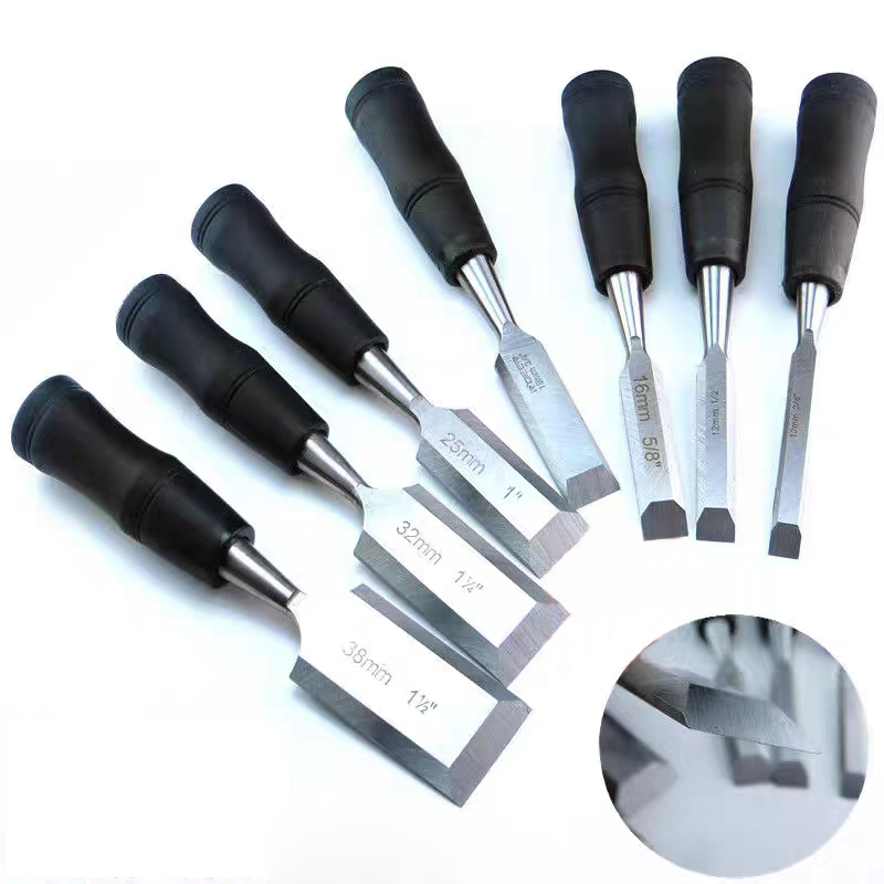 8個の木工用ノミセット コアハング彫刻フラットカーペンターツ - Wood Chisel Set のレビューと価格