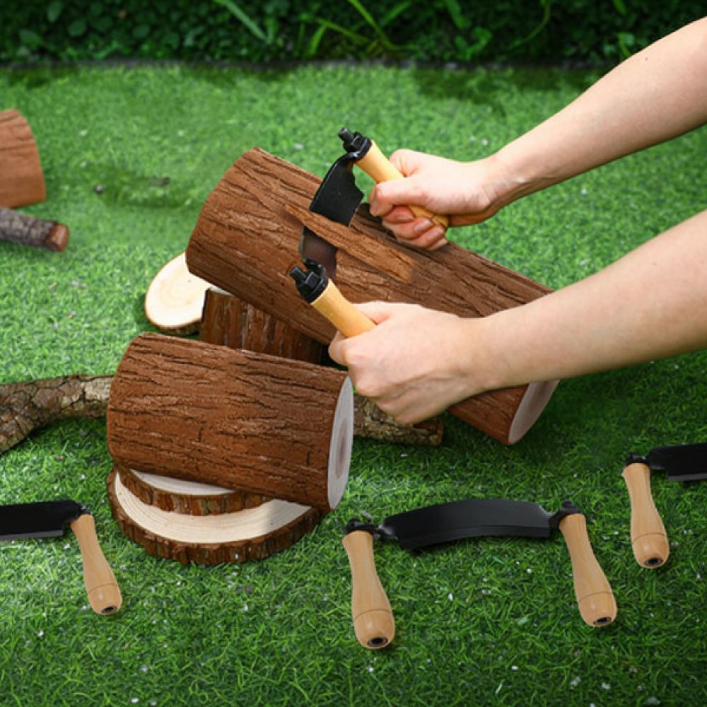 木工用ドローナイフ、三日月型の刃、木の皮むき器、手動式木工道 - Drawknife Blade のレビューと価格